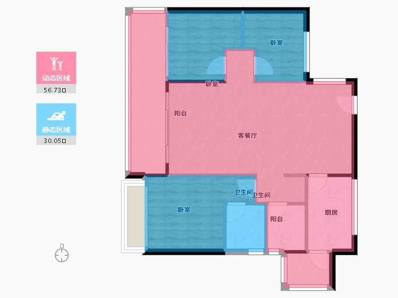 广东省-珠海市-华发国际商务中心·天瑆-79.00-户型库-动静分区