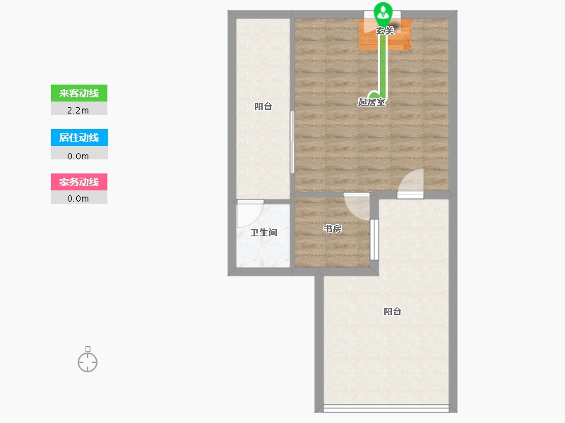 湖南省-长沙市-房聚云台府-60.93-户型库-动静线