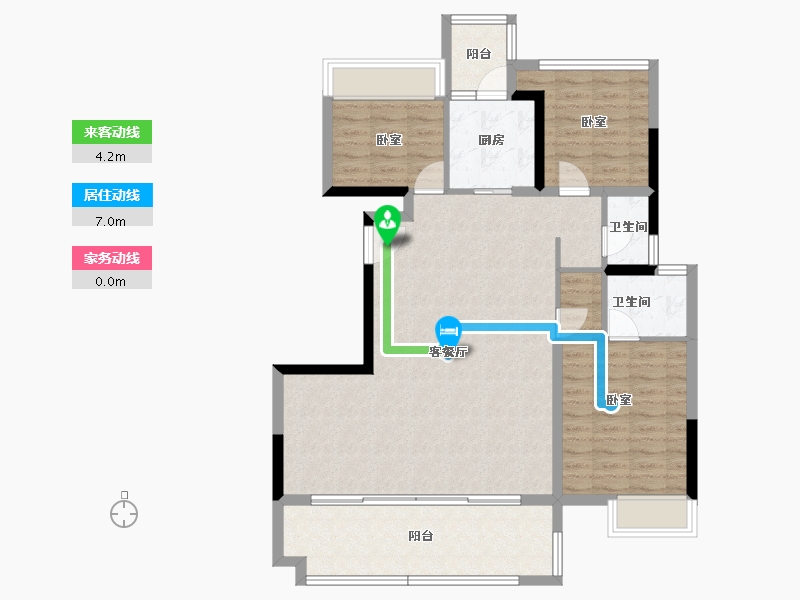 广东省-汕头市-三盛璞悦府-105.00-户型库-动静线