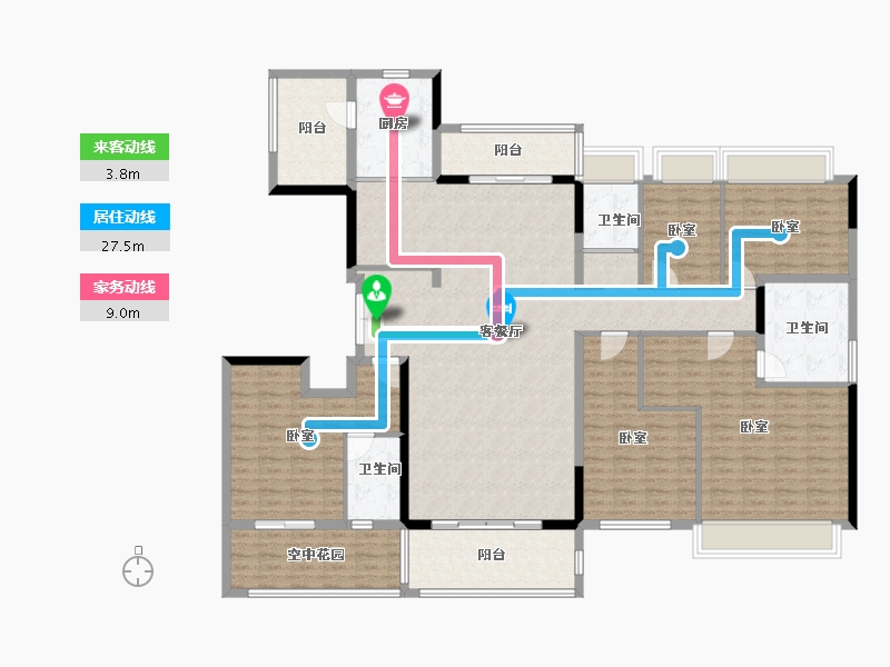 广东省-阳江市-阳江碧桂园凤凰湾-186.76-户型库-动静线