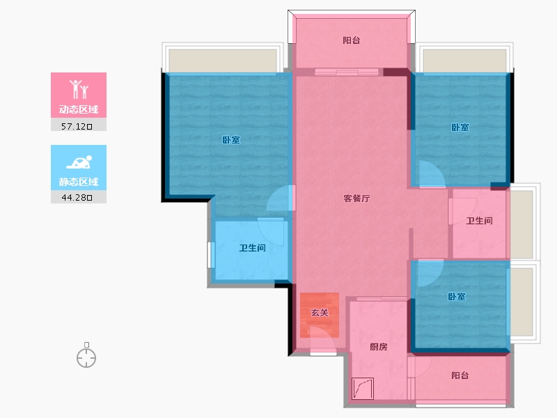 广东省-清远市-大唐京典-90.11-户型库-动静分区