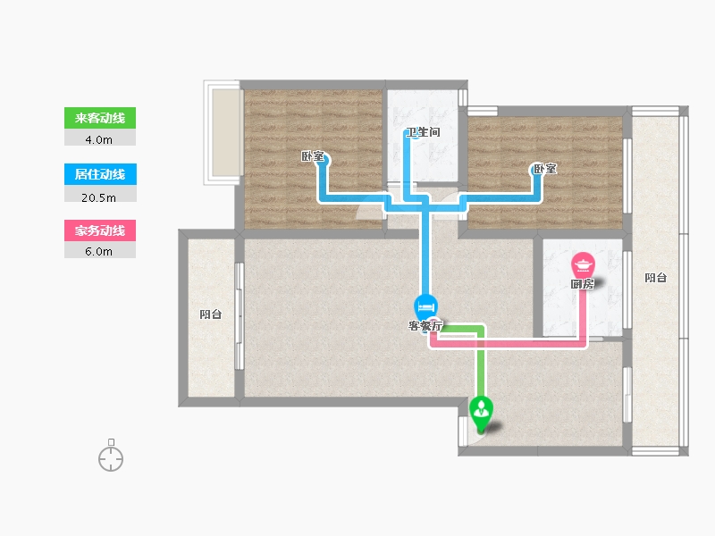 四川省-成都市-富堂金湾-100.08-户型库-动静线