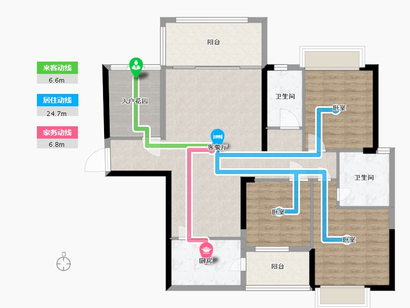 湖南省-郴州市-北湖中央公园-110.13-户型库-动静线