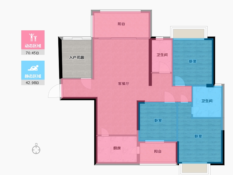 湖南省-郴州市-北湖中央公园-110.13-户型库-动静分区