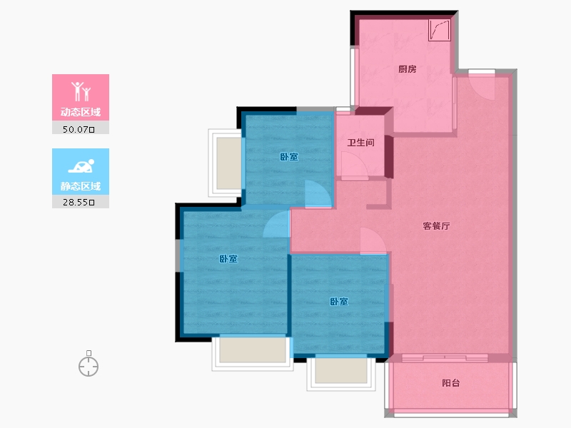 广东省-东莞市-光明国际-70.28-户型库-动静分区