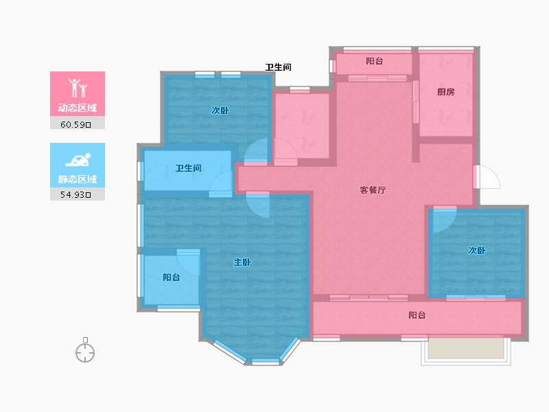 山东省-济宁市-海情康城-102.00-户型库-动静分区