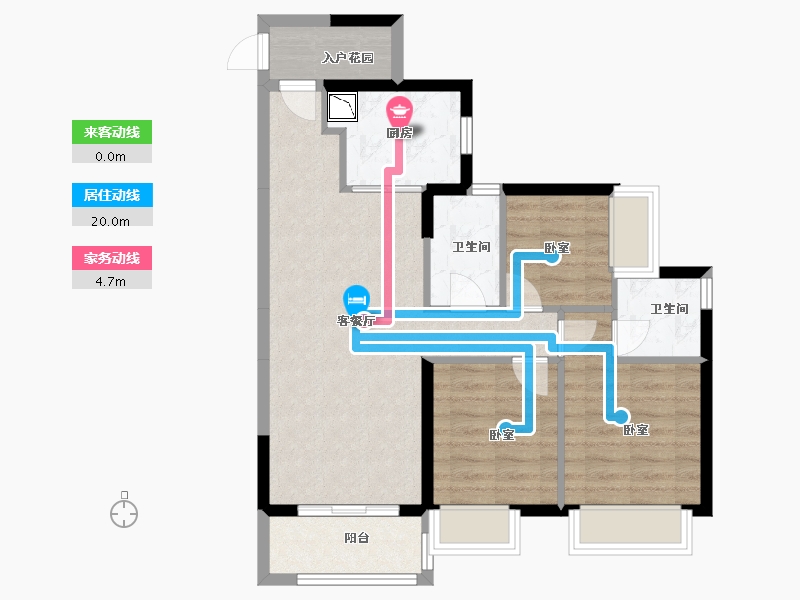 广东省-广州市-三水时代倾城-73.06-户型库-动静线