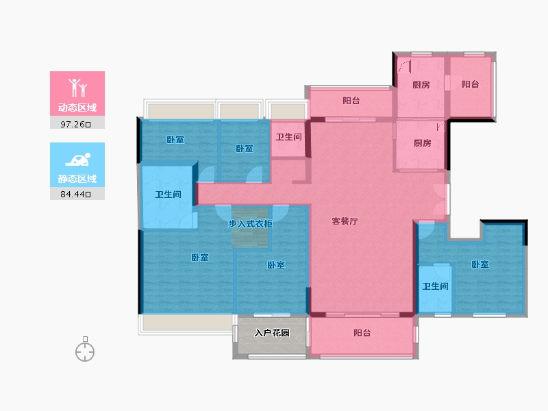 广东省-阳江市-阳江碧桂园凤凰湾-169.90-户型库-动静分区