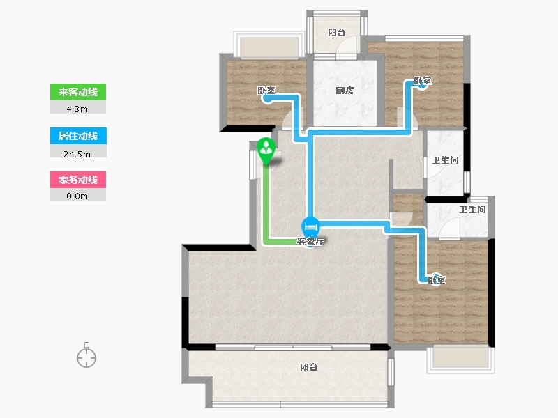 广东省-汕头市-三盛璞悦府-111.32-户型库-动静线