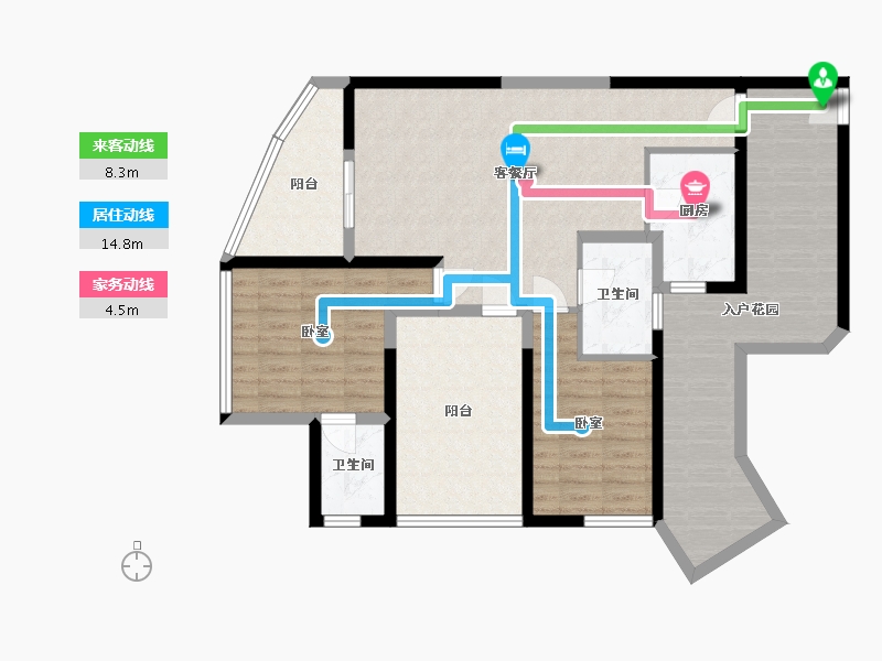 广东省-东莞市-新世纪君汇半岛-106.33-户型库-动静线