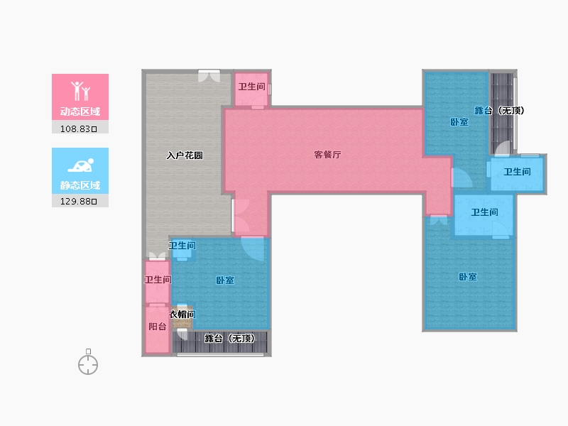 广东省-阳江市-绿洲凯德堡-300.00-户型库-动静分区