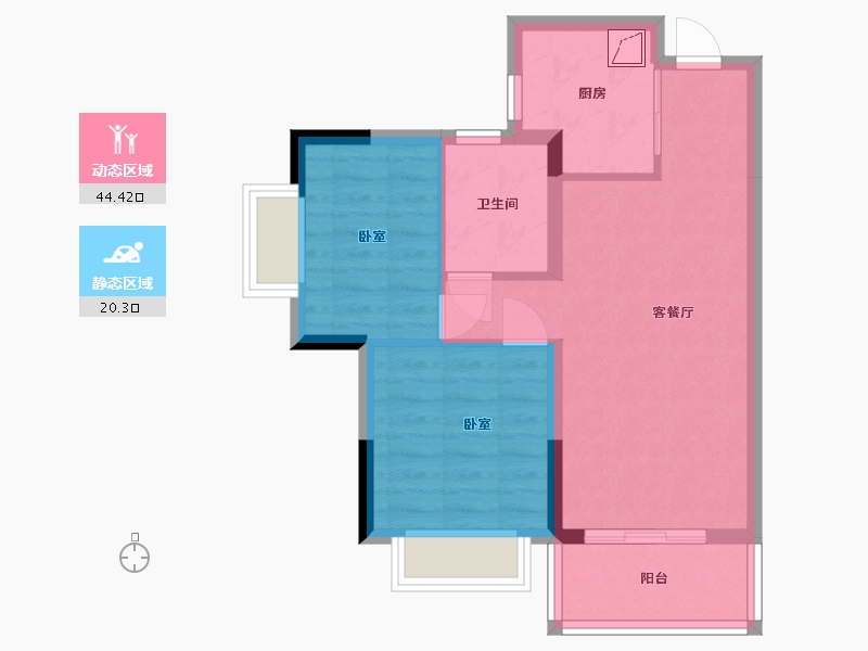 广东省-东莞市-光明国际-57.13-户型库-动静分区