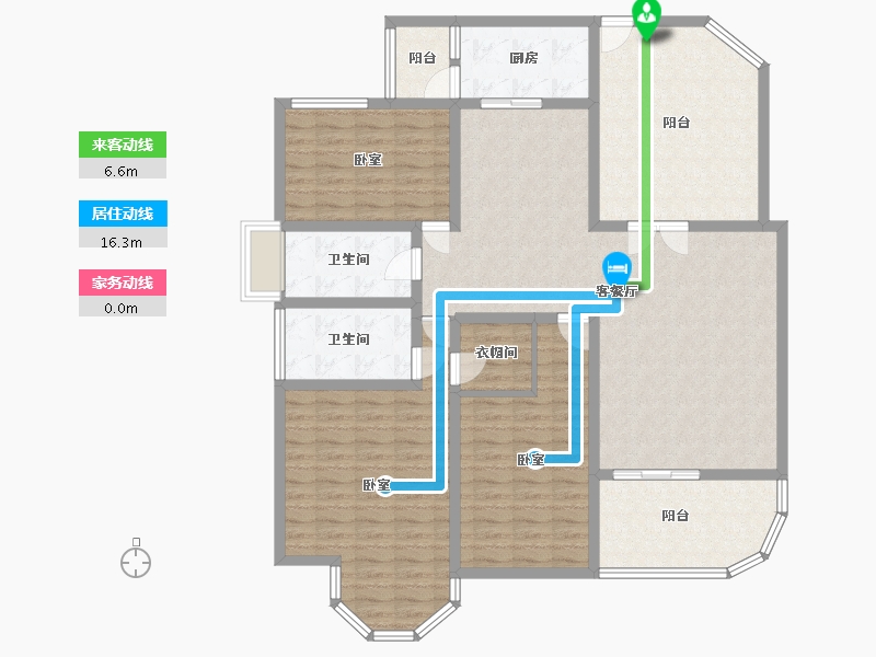 广东省-东莞市-新世纪君汇半岛-143.74-户型库-动静线