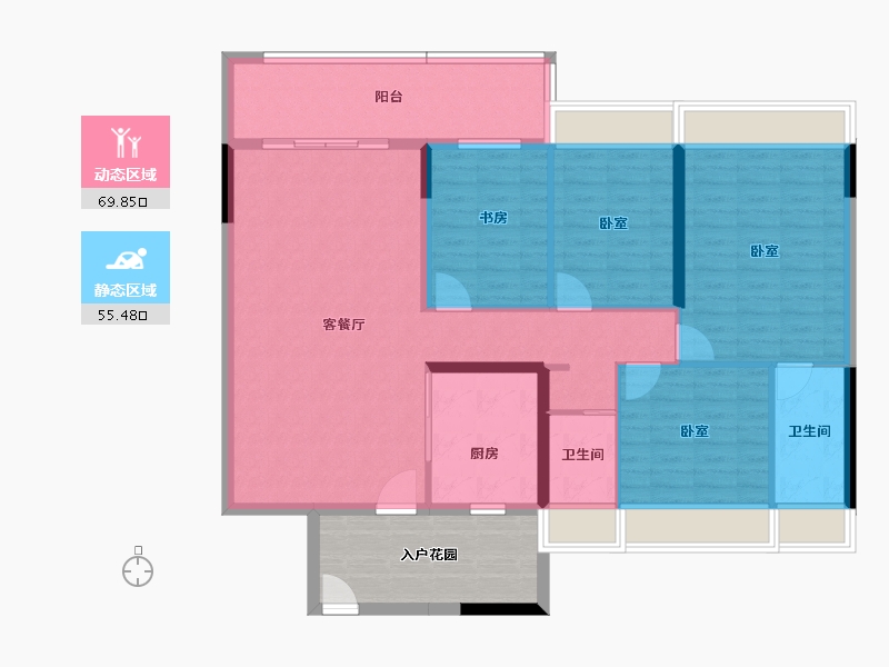 广东省-汕头市-碧桂园星荟-123.28-户型库-动静分区