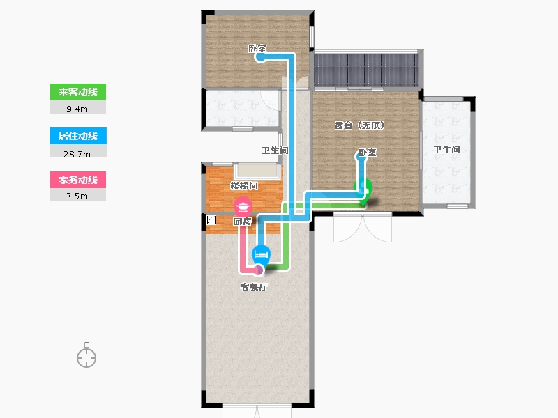 广东省-阳江市-绿洲凯德堡-202.01-户型库-动静线