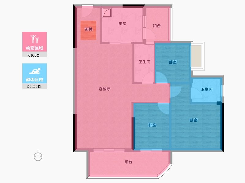 广东省-清远市-大唐京典-94.78-户型库-动静分区