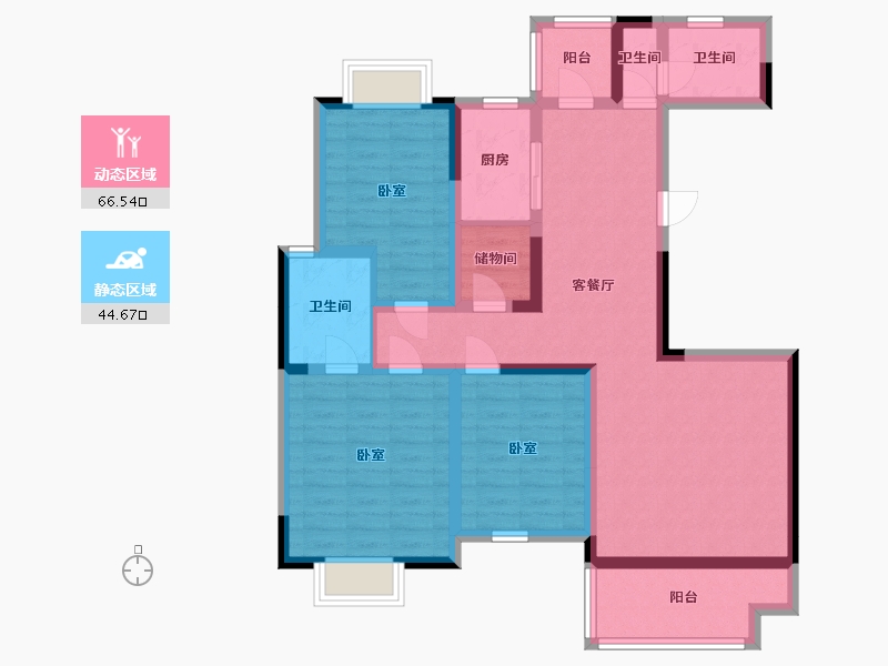 湖南省-怀化市-南郡新干线二期-97.23-户型库-动静分区