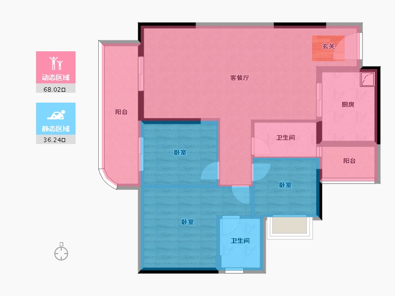 广东省-清远市-大唐京典-93.40-户型库-动静分区