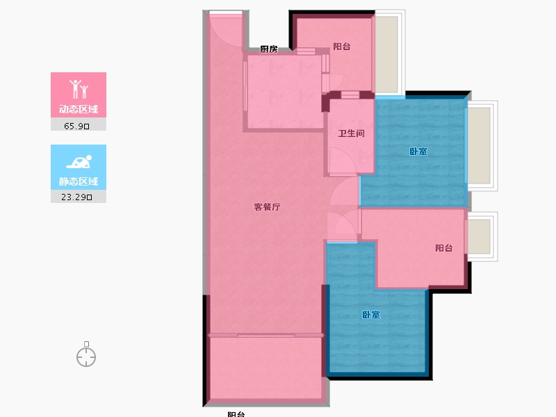 湖南省-郴州市-北湖中央公园-80.54-户型库-动静分区