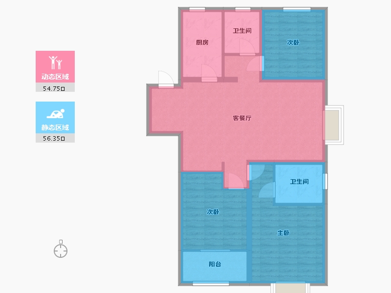 山东省-泰安市-开元盛世硕园-100.00-户型库-动静分区