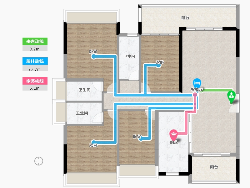 广东省-清远市-正升华府-141.00-户型库-动静线