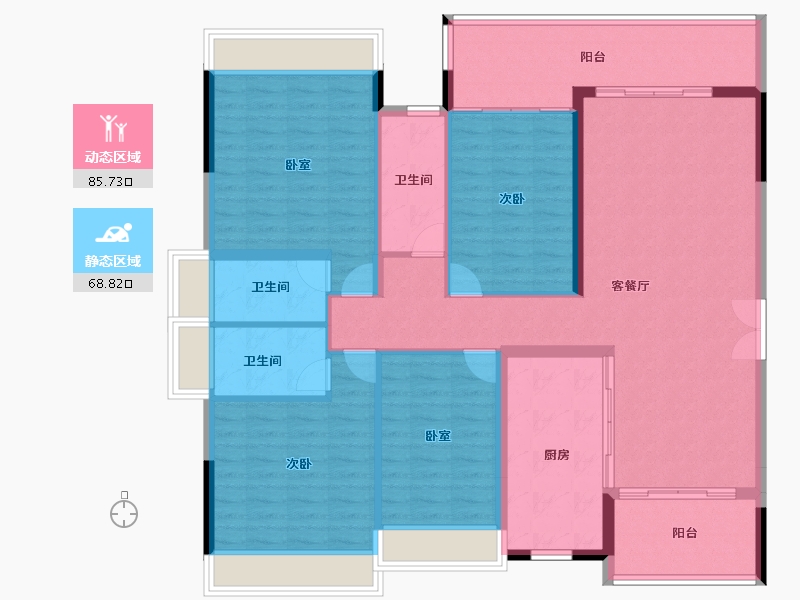 广东省-清远市-正升华府-141.00-户型库-动静分区