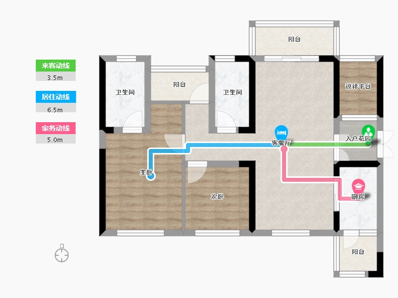 广东省-深圳市-花语馨-74.17-户型库-动静线