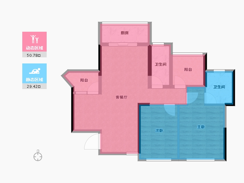 广东省-深圳市-花语馨-71.56-户型库-动静分区