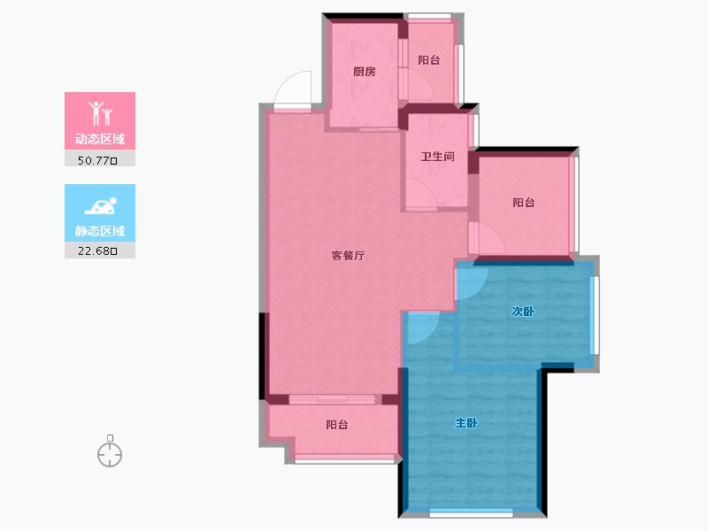 广东省-深圳市-花语馨-65.28-户型库-动静分区