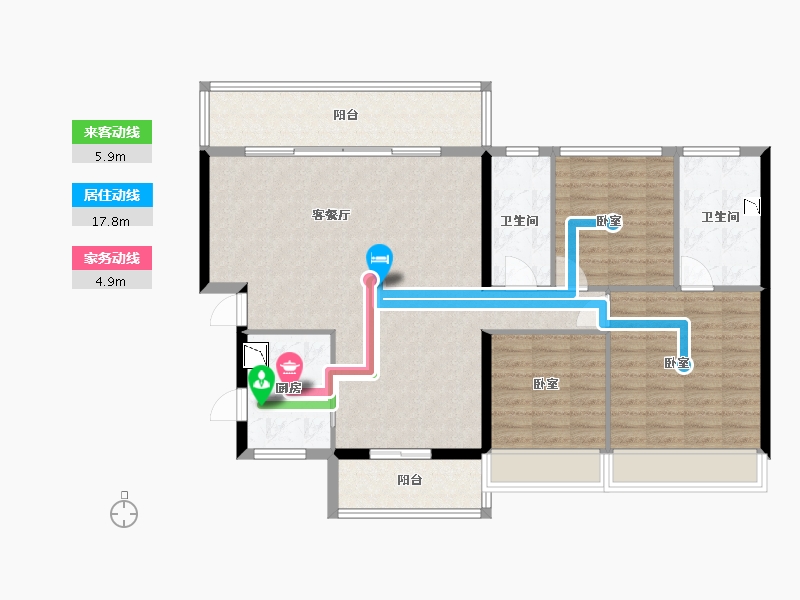 广东省-深圳市-越秀•和樾府-112.00-户型库-动静线