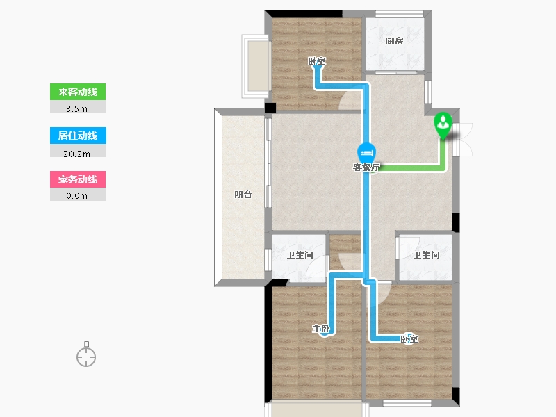 湖南省-郴州市-宏祥龙溪湾-92.09-户型库-动静线