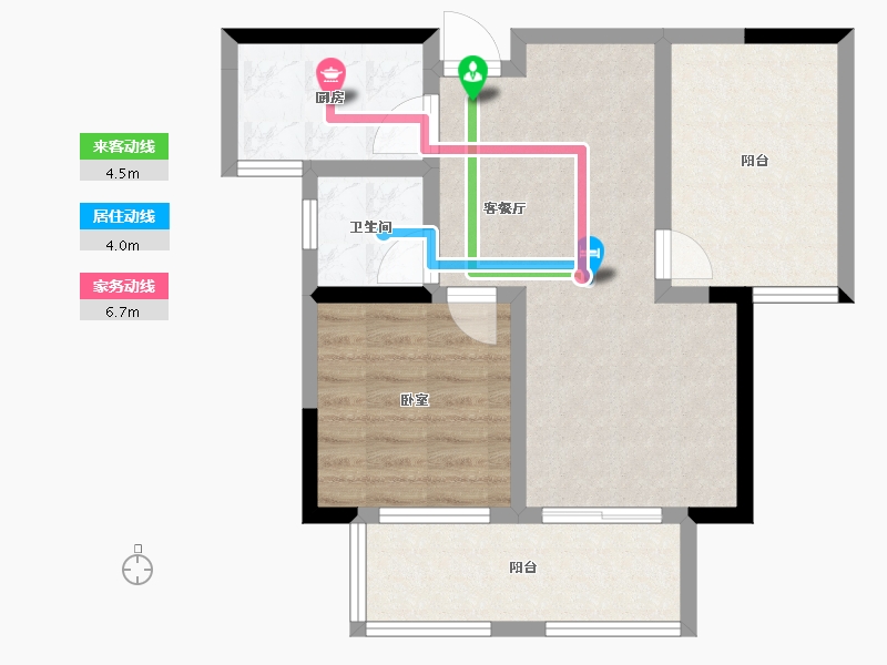 湖南省-长沙市-宇业东方红郡-62.01-户型库-动静线