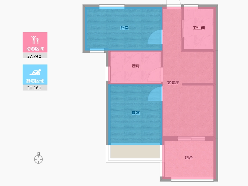 浙江省-嘉兴市-江湾府-48.00-户型库-动静分区