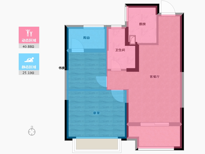 浙江省-嘉兴市-聚米喆园-58.00-户型库-动静分区