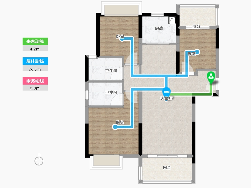 湖南省-岳阳市-敏捷山湖源著-88.00-户型库-动静线