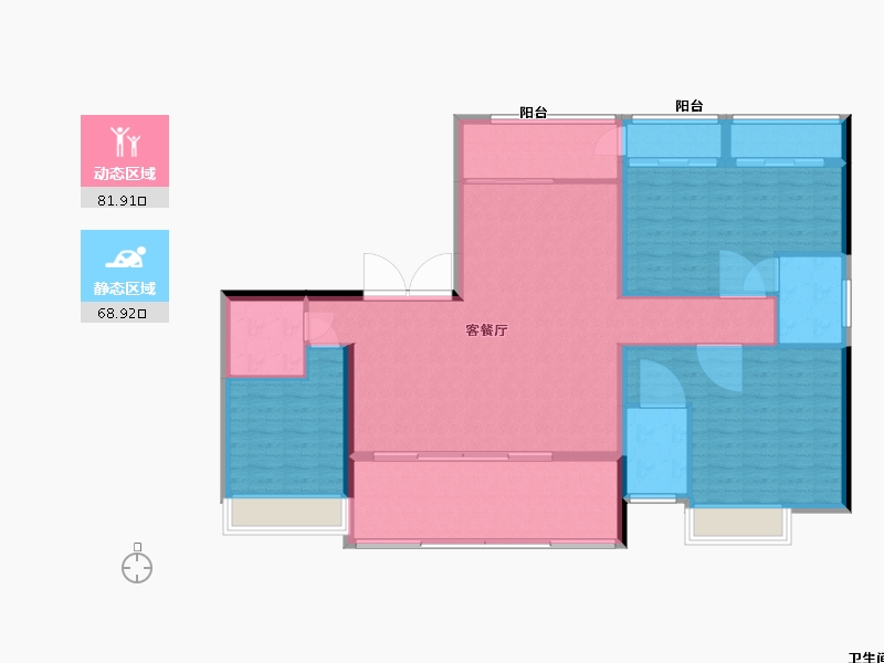 广东省-深圳市-越秀•和樾府-140.18-户型库-动静分区