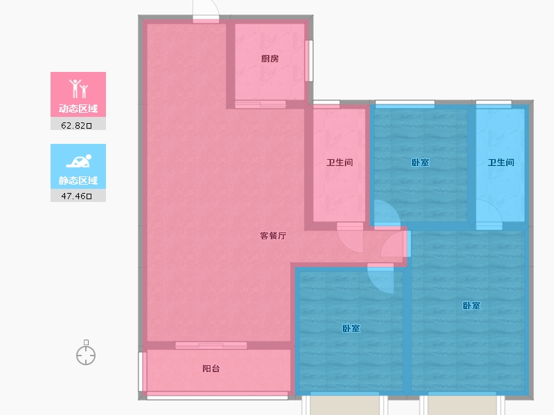 湖南省-常德市-津市鸿鹰星都-98.09-户型库-动静分区