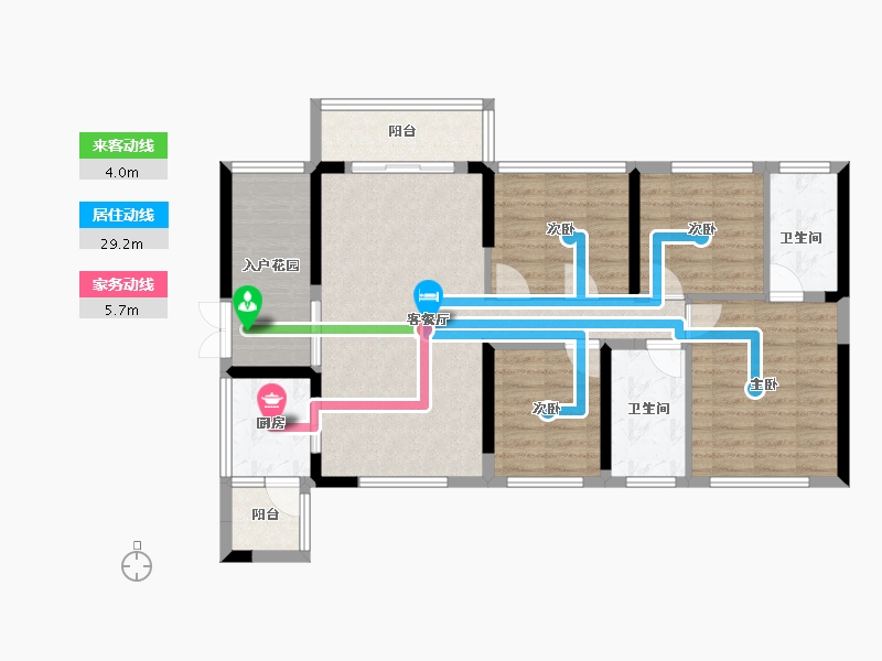 广东省-深圳市-花语馨-98.31-户型库-动静线