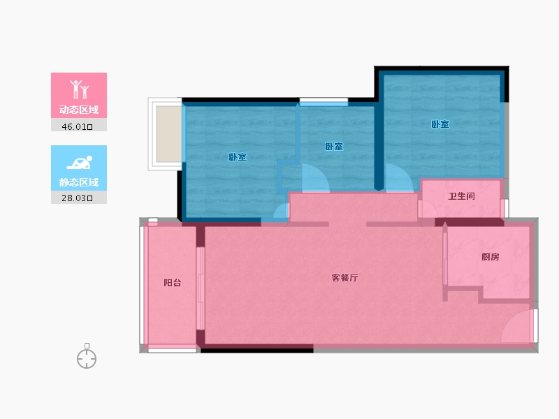 广东省-清远市-海伦湾-66.01-户型库-动静分区