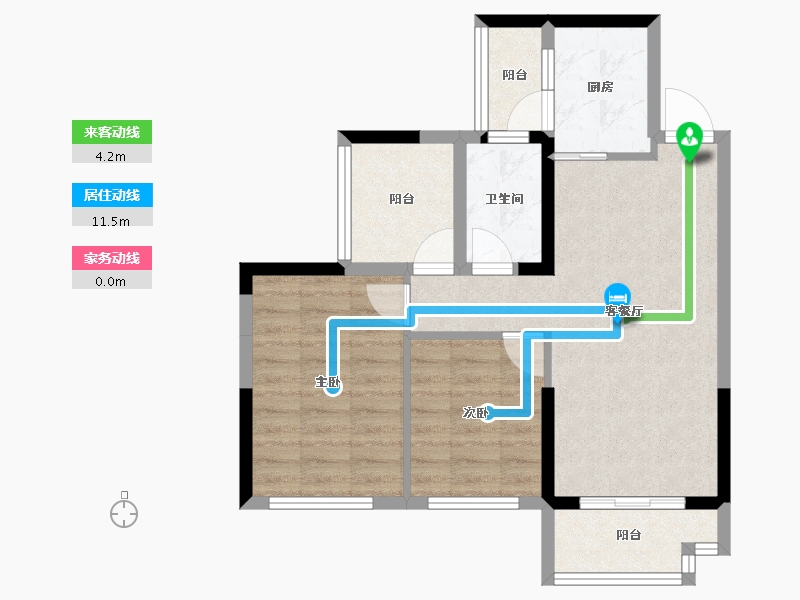 广东省-深圳市-花语馨-64.51-户型库-动静线