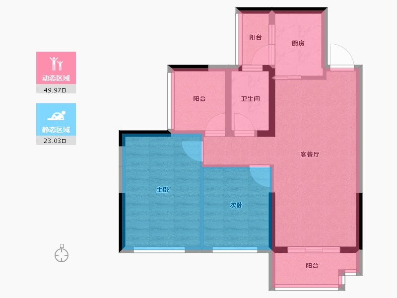 广东省-深圳市-花语馨-64.51-户型库-动静分区