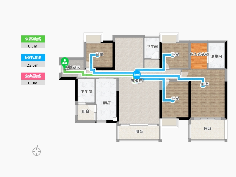 广东省-深圳市-满京华喜悦里-134.07-户型库-动静线