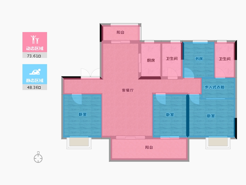 河南省-周口市-实地九里香堤-110.00-户型库-动静分区