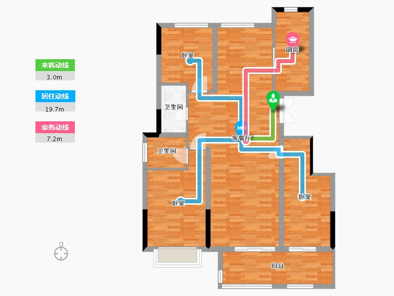 河南省-周口市-绿城·明月江南-105.51-户型库-动静线