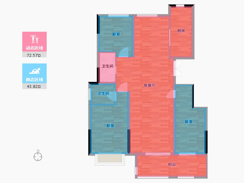 河南省-周口市-绿城·明月江南-105.51-户型库-动静分区