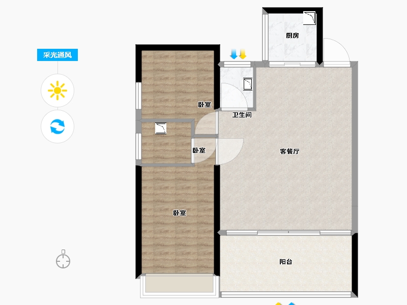 广东省-深圳市-越秀•和樾府-92.01-户型库-采光通风