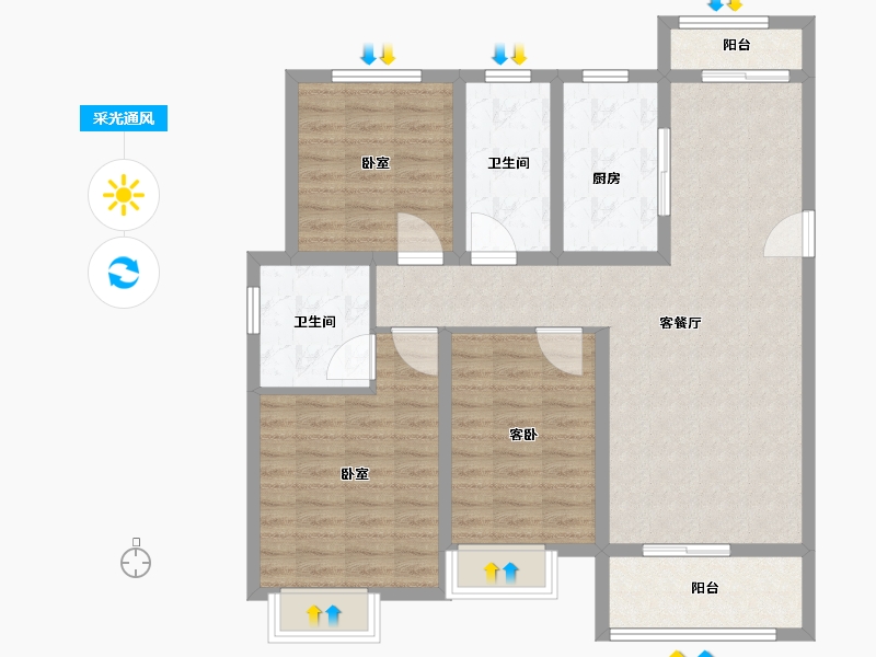 河南省-周口市-博群上和院-100.01-户型库-采光通风