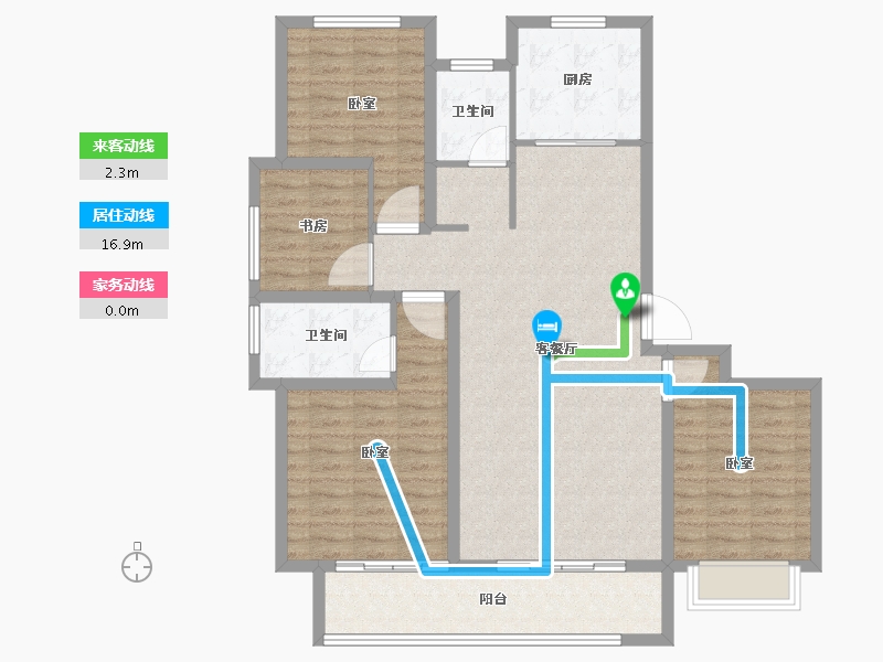 山东省-泰安市-东城紫郡-113.99-户型库-动静线