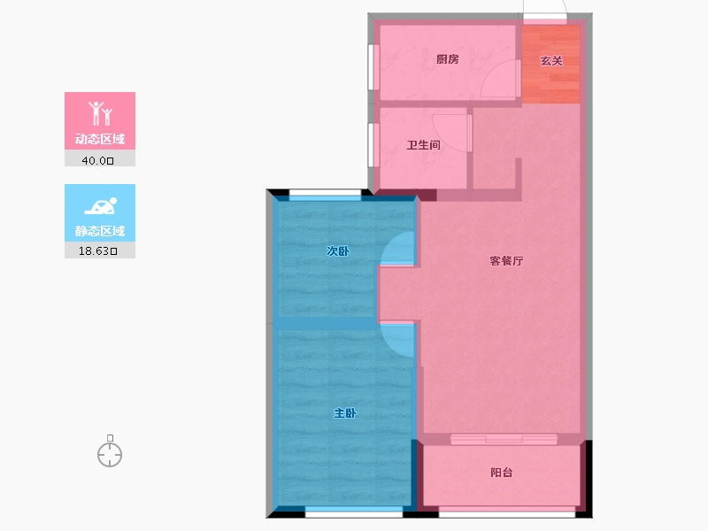 湖南省-长沙市-星语林南壹号-51.70-户型库-动静分区