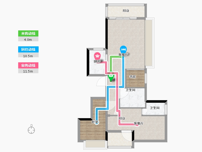 广东省-深圳市-越秀•和樾府-88.00-户型库-动静线